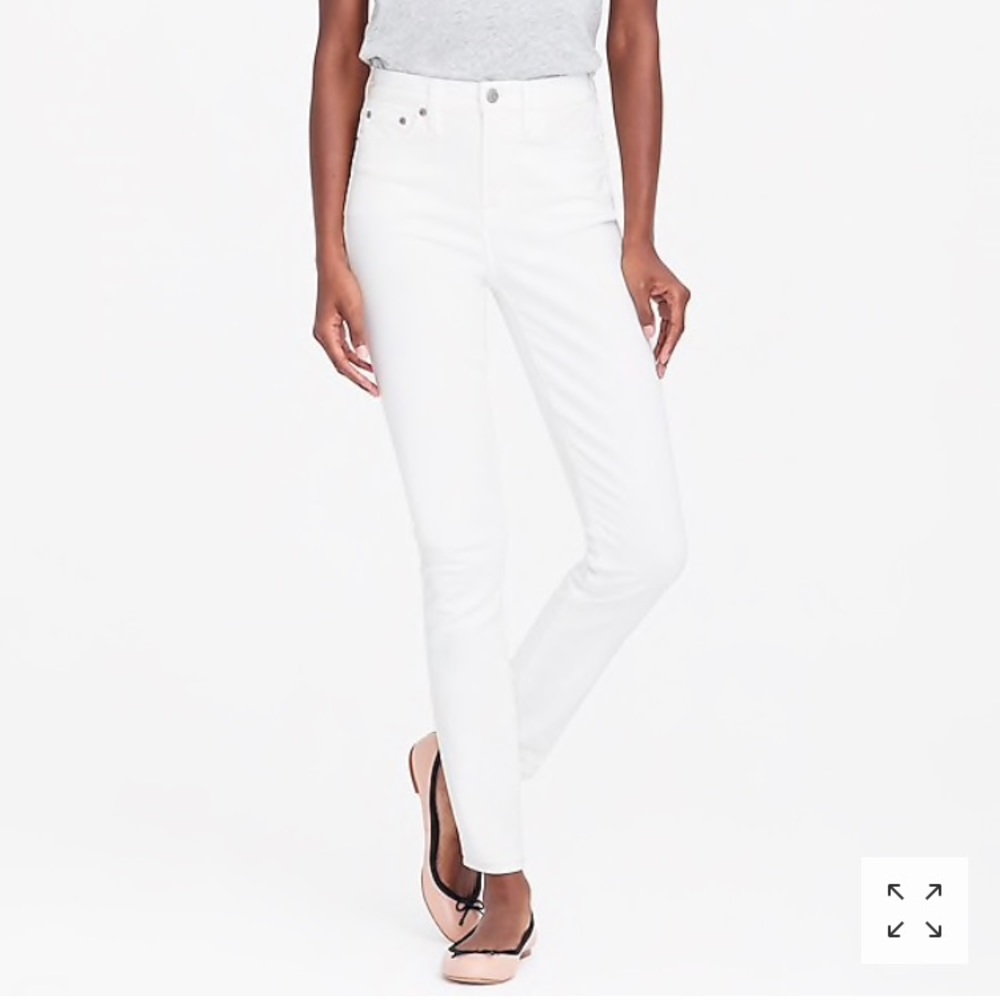 White crew jeans